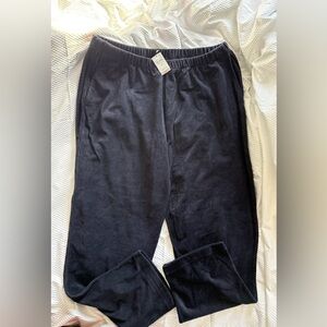 Lands' End Navy Ribbed Corduroy Pants